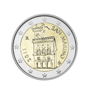 Saint-Marin 2011 - 2 Euro Commémorative - Palais de Gouvernement