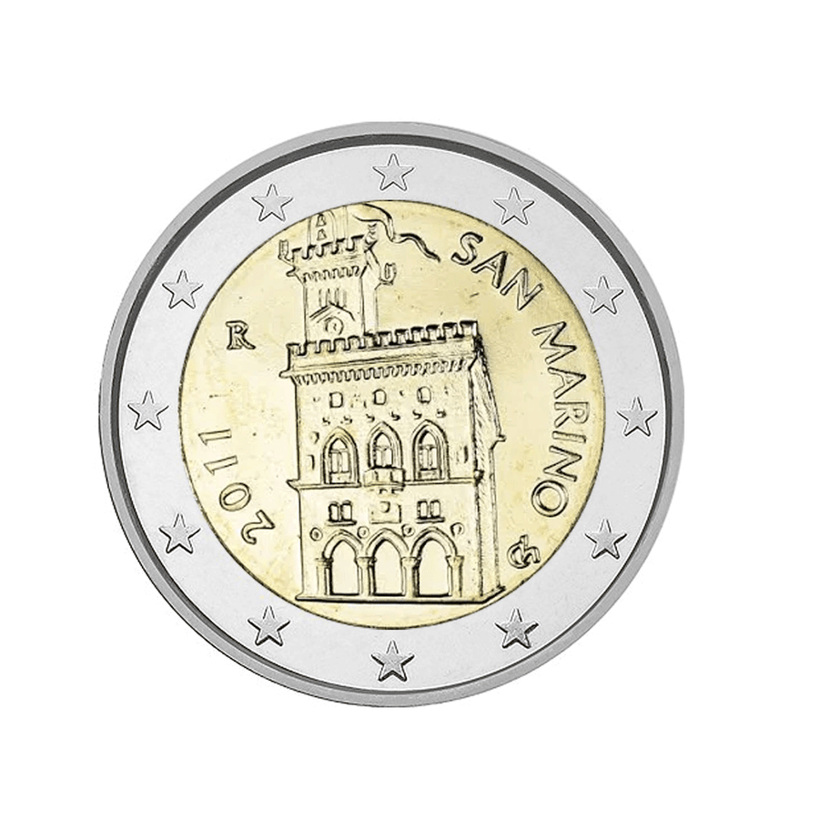 Saint-Marin 2011 - 2 Euro Commémorative - Palais de Gouvernement