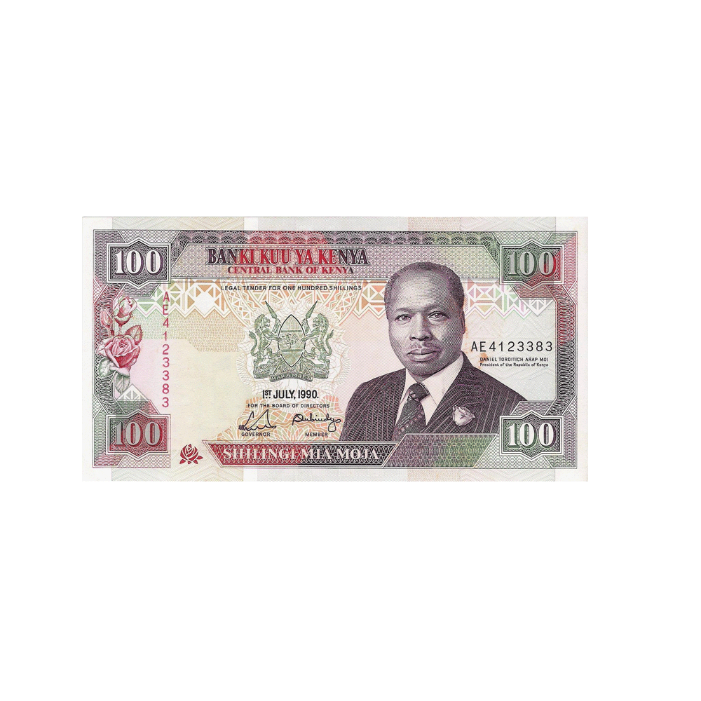 Kenya - Billet de 100 Shillings - 1989-1995