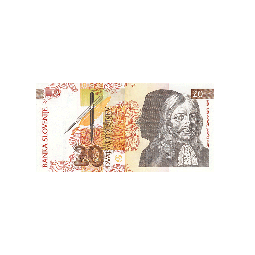 Slovénie - Billet de 20 Tolar - 1992