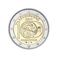 Luxembourg 2024 - 2 Euro Commémorative - 100 ans de l'introduction des pièces en Francs Luxembourgeois représentant le "Feierstëppler"