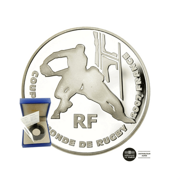 Rugby collection - Coupe du Monde - Monnaie de 1,50€ Argent - BU 2007