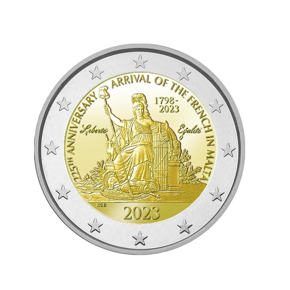 Malta 2023 - 2 Euros Coincard - 225º aniversário da chegada dos franceses em Malta