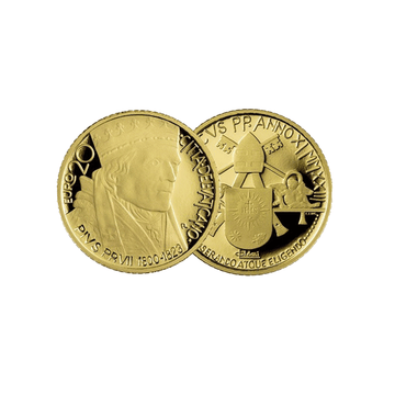 Vatican 2023 - 200è Anniversaire de la mort du Pape Pie VII - Monnaie de 20€ Or - BE