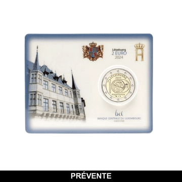 Luxembourg 2024 - 2 Euro Coincard - 100 years of the introduction of parts in Luxembourg francs representing the "feierstëppler"