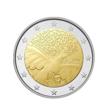 France 2015 - 2 Euro Commémorative - la Paix