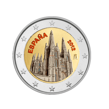 Espagne 2012 - 2 Euro Commémorative - Cathédrale de Burgos - Colorisée