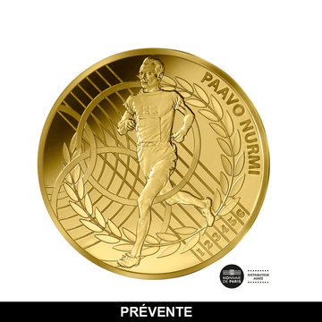 Paavo nurmi - currency of 50 € gold 1/4 oz - be 2024