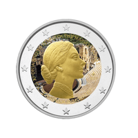 Grèce 2023 - 2 Euro Commémorative - 100è anniversaire de la naissance de Maria Callas - Colorisée