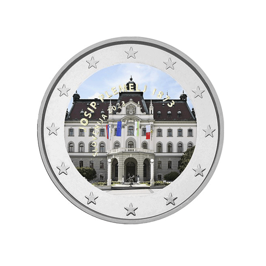 Slovenia 2023 - 2 Euro commemorative - 150th anniversary of the birth of Josip Plemelj - Colorized