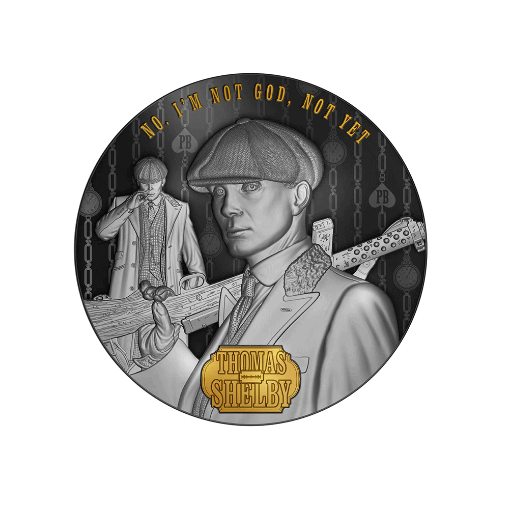 Thomas Shelby - Peaky Blinders - Monnaie de 5 Dollar Argent 2 Oz - BE 2023