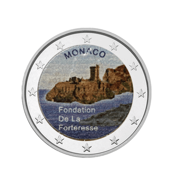 Monaco, Fondation de la Forteresse - 2 Euro Commémorative - Colorisée