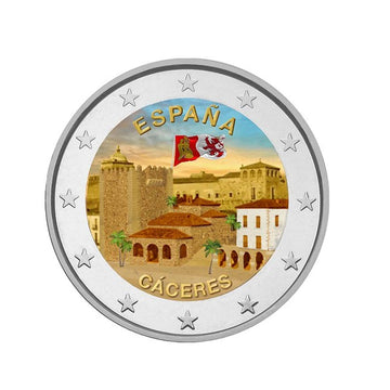 Spain 2023 - 2 euro commemorative - old town of Cacérès - Colorized #3