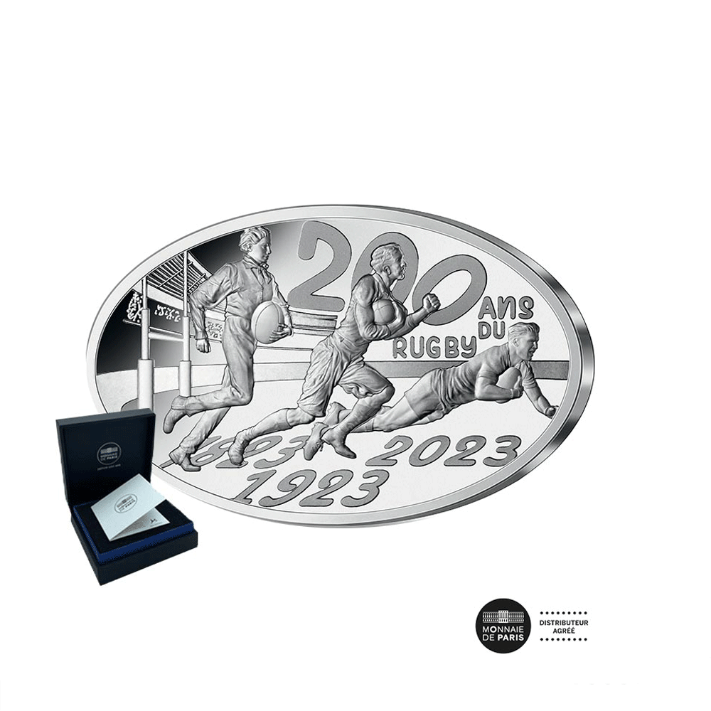 Insigne Rugby En Argent - Pin's Sport - Réf BG9359