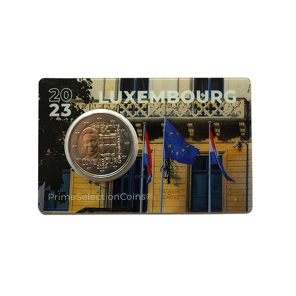 Coincard Luxemburgo 2017 - 2 Euro comemorativo - 200º nascimento do Grand Duke Guillaume III