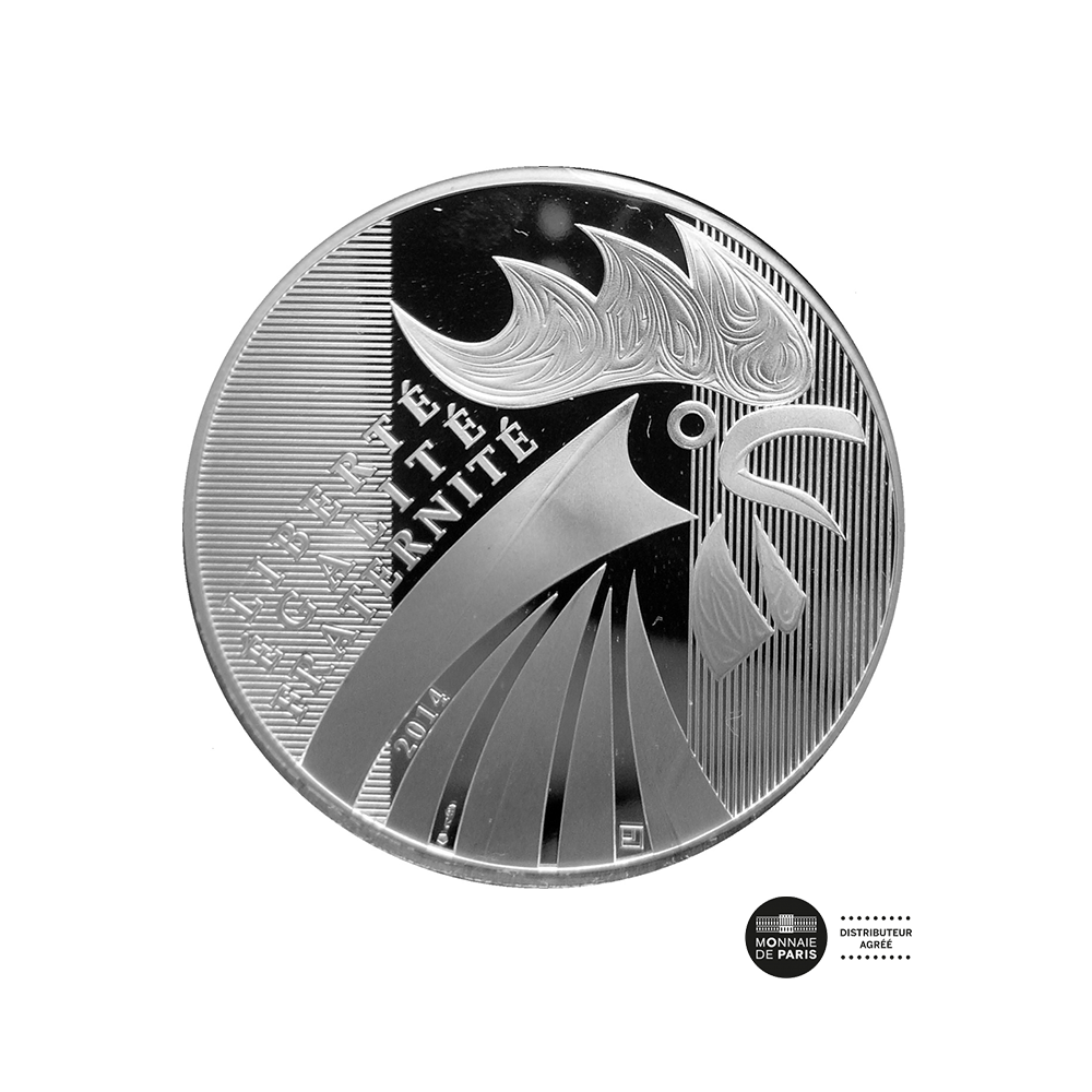 Le Coq - Monnaie de 100 Euro Argent - 2014