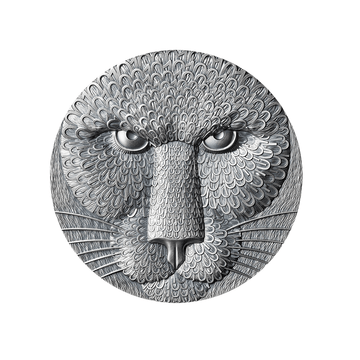Binary Puma - Monnaie de 0.001 Ethereum Argent - Antique Finish 2023