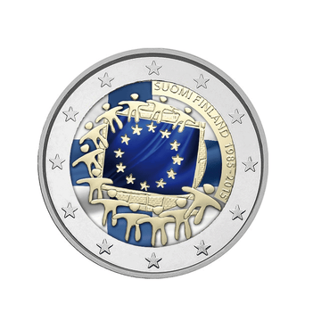 Finlande 2015 - 2 Euro Commémorative - 30ème anniversaire du drapeau de l'Union Européenne - Colorisée