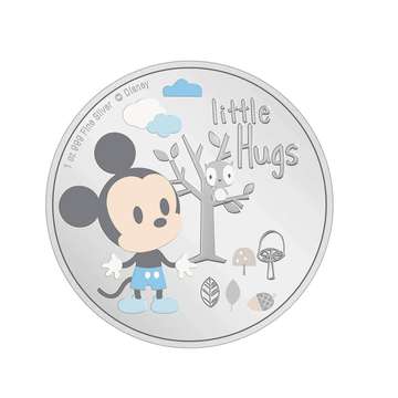 Disney - Little hugs - Boy - Monnaie de 2 Dollars Argent - BE 2024