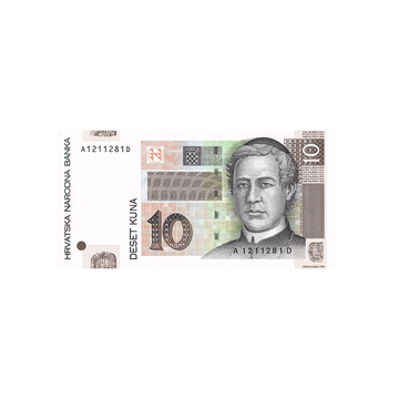 Croatie - Billet de 10 Kuna - 1994-2022