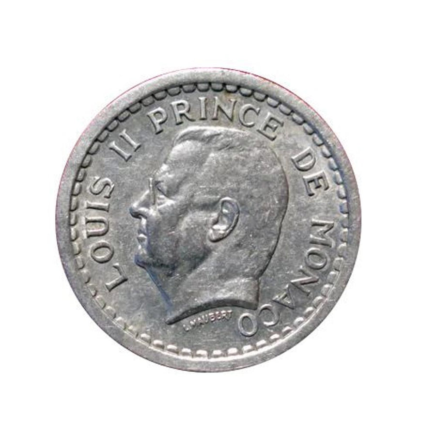 1 Franc - Louis II - Monaco - 1943