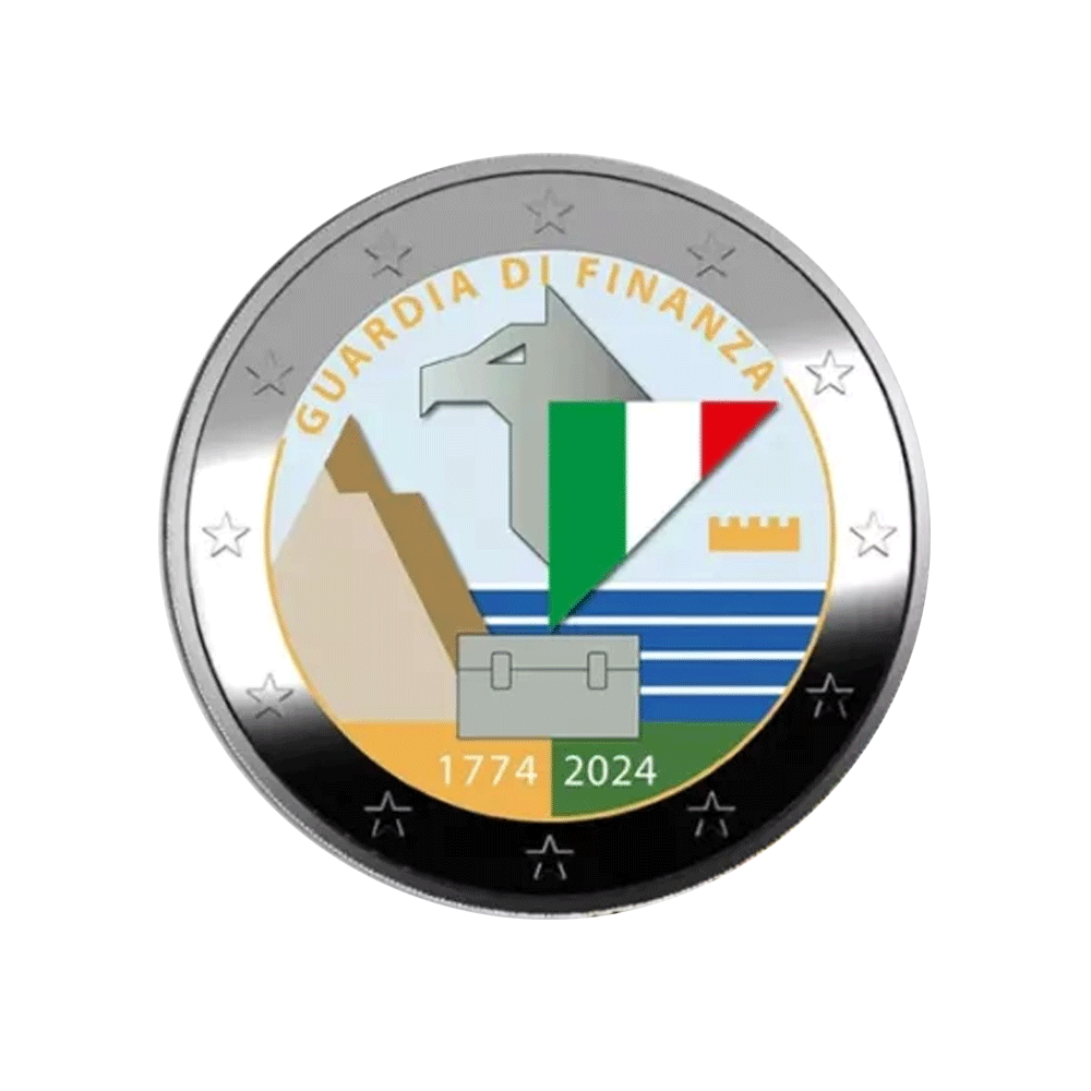 Italie 2024 - 2 Euro Commémorative - Police Financière - Colorisée
