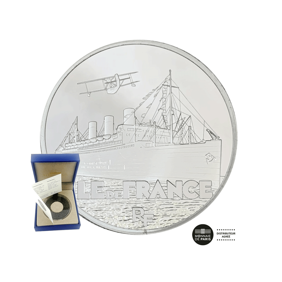 Grands Navires Français - Ile de France - Monnaie de 10€ Argent - BE 2016