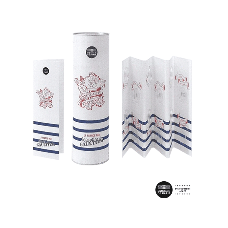 La France par Jean-Paul Gaultier - Coffret de 24 Monnaies de 10€ Argent et 2 monnaies de 50€ argent - BU 2017