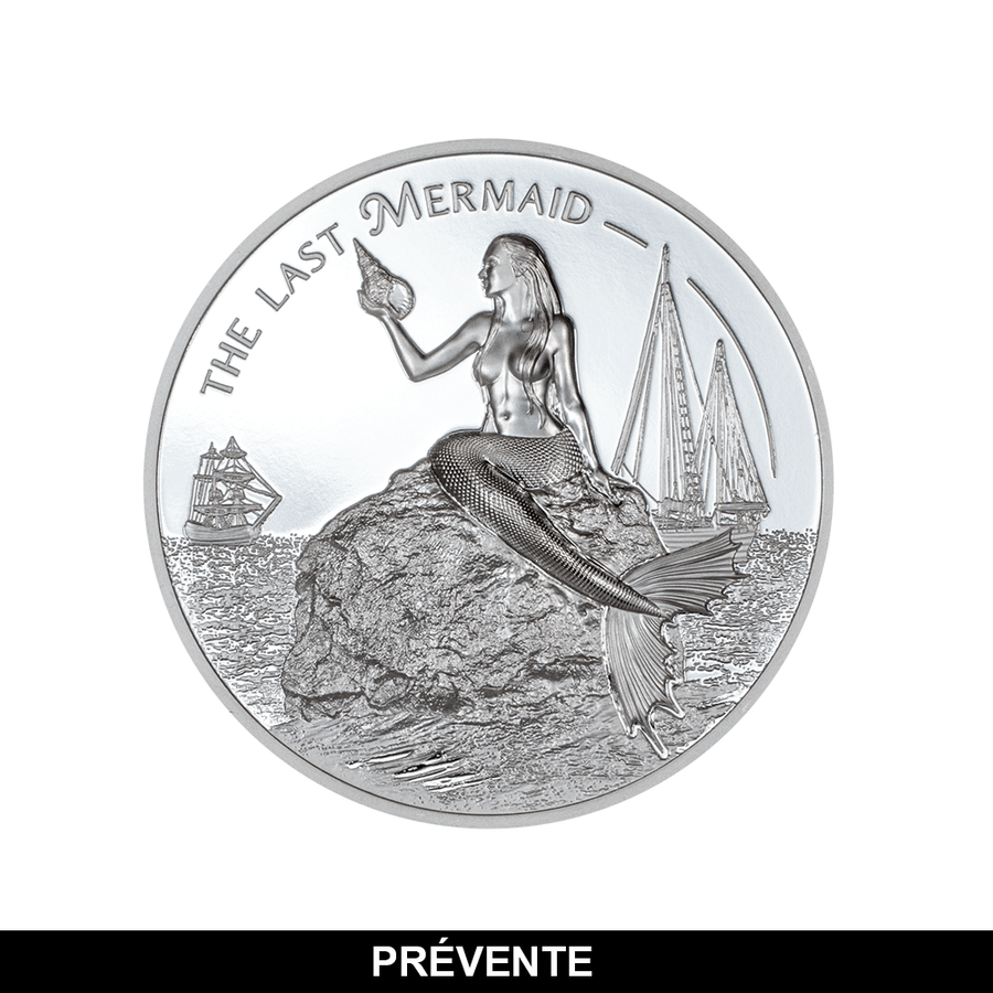 X-Ray - The Last Mermaid - Monnaie de 5$ en Argent - BE 2024 - Ultra High Relief