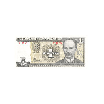 Cuba - Billet de 1 Peso - 2001-2005
