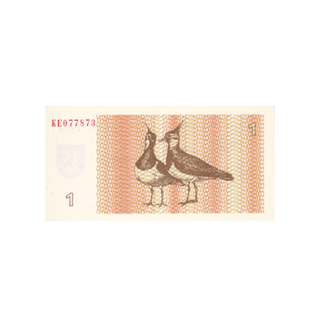 Lituanie - Billet de 1 talonas - 1992