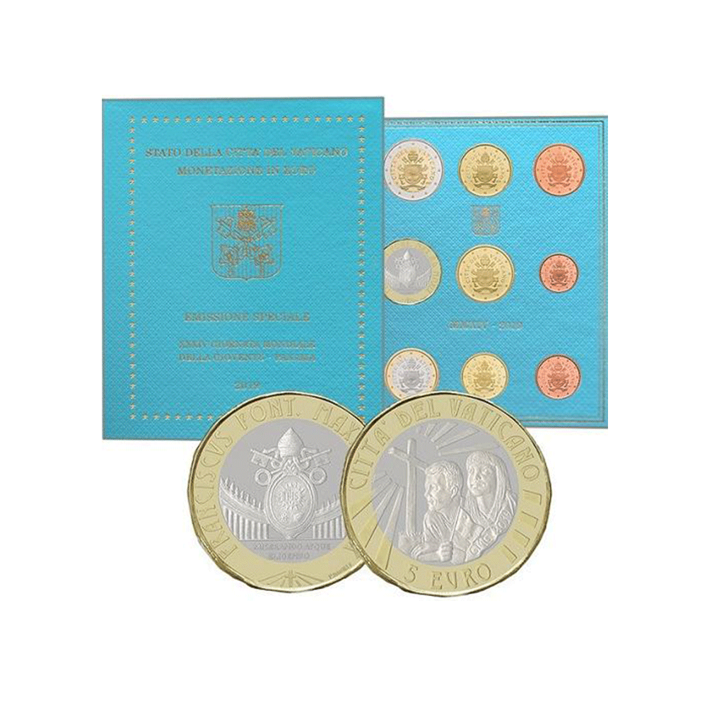 Vatican 2019 - Emission spéciale - Armoiries du pape François + 5 euros bimétallique - BU