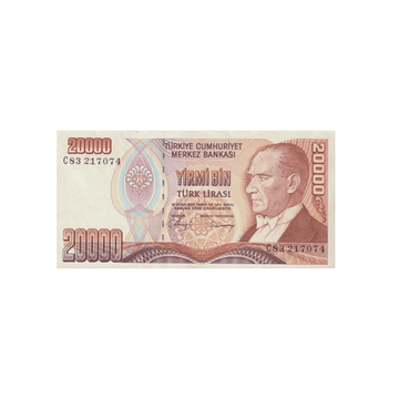 Turquie - Billet de 20 000 Lires - 1988
