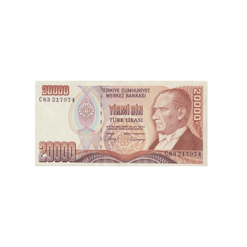 Turquie - Billet de 20 000 Lires - 1988