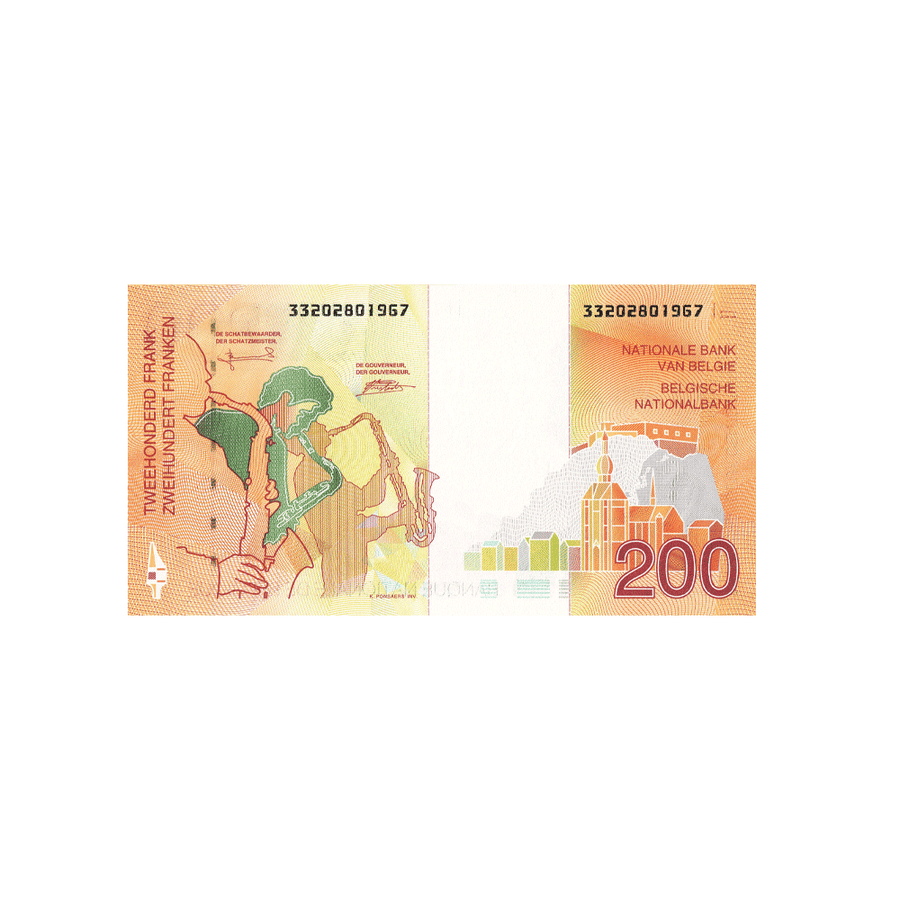 Belgique - Billet de 200 Francs - 1995