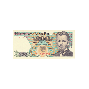 Pologne - Billet de 200 Zlotych - 1976-1988