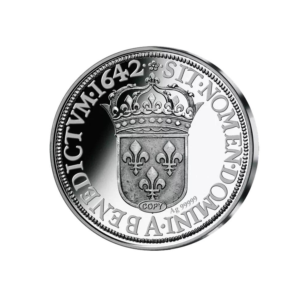 Frappe en Argent pur - Ecu de Warin Louis XIII