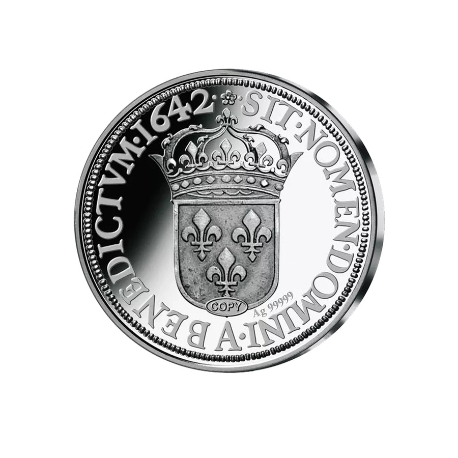 Frappe en Argent pur - Ecu de Warin Louis XIII