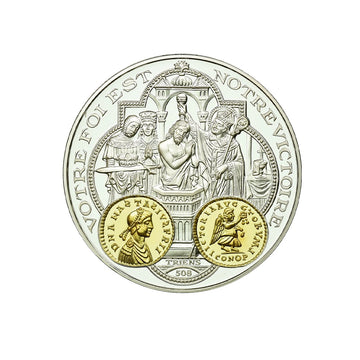 Frappe en Argent pur - 2000 ans d'histoire monétaire française - Le Triens de Clovis - 508