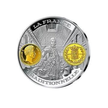 Frappe en Argent pur - 2000 ans d'histoire monétaire française - 100 Francs Charles X - 1824
