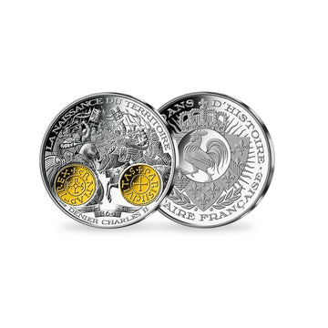 Frappe en Argent pur - 2000 ans d'histoire monétaire française - Obole Louis VIII - 1223