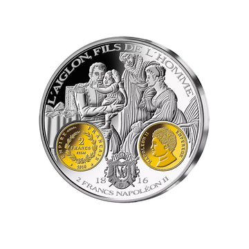 Frappe en Argent pur - 2000 ans d'histoire monétaire française - 2 Francs Napoléon II - 1816