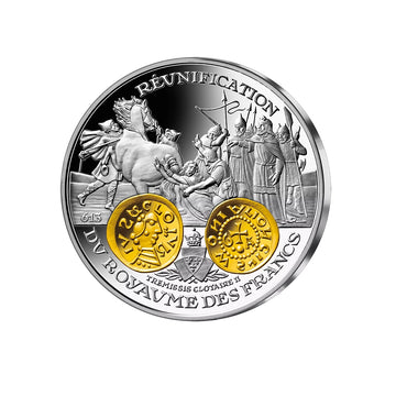Frappe en Argent pur - 2000 ans d'histoire monétaire française - Trémissis de Clotaire II - 613