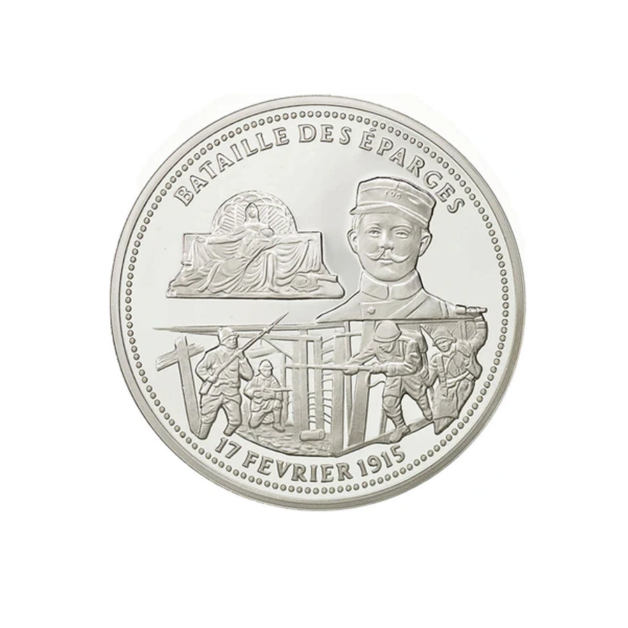 Frappe en Argent pur - La France Victorieuse - La Bataille des Éparges