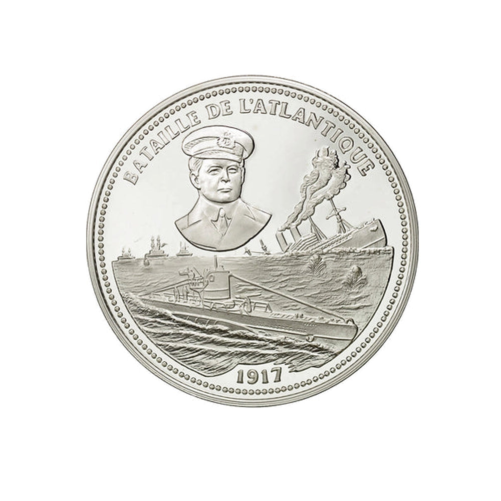 Frappe en Argent pur - La France Victorieuse - La bataille de l'Atlantique