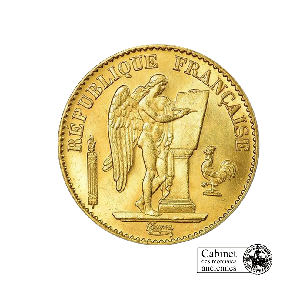 20 Francs - Génie de la IIIème république - 1871-1898