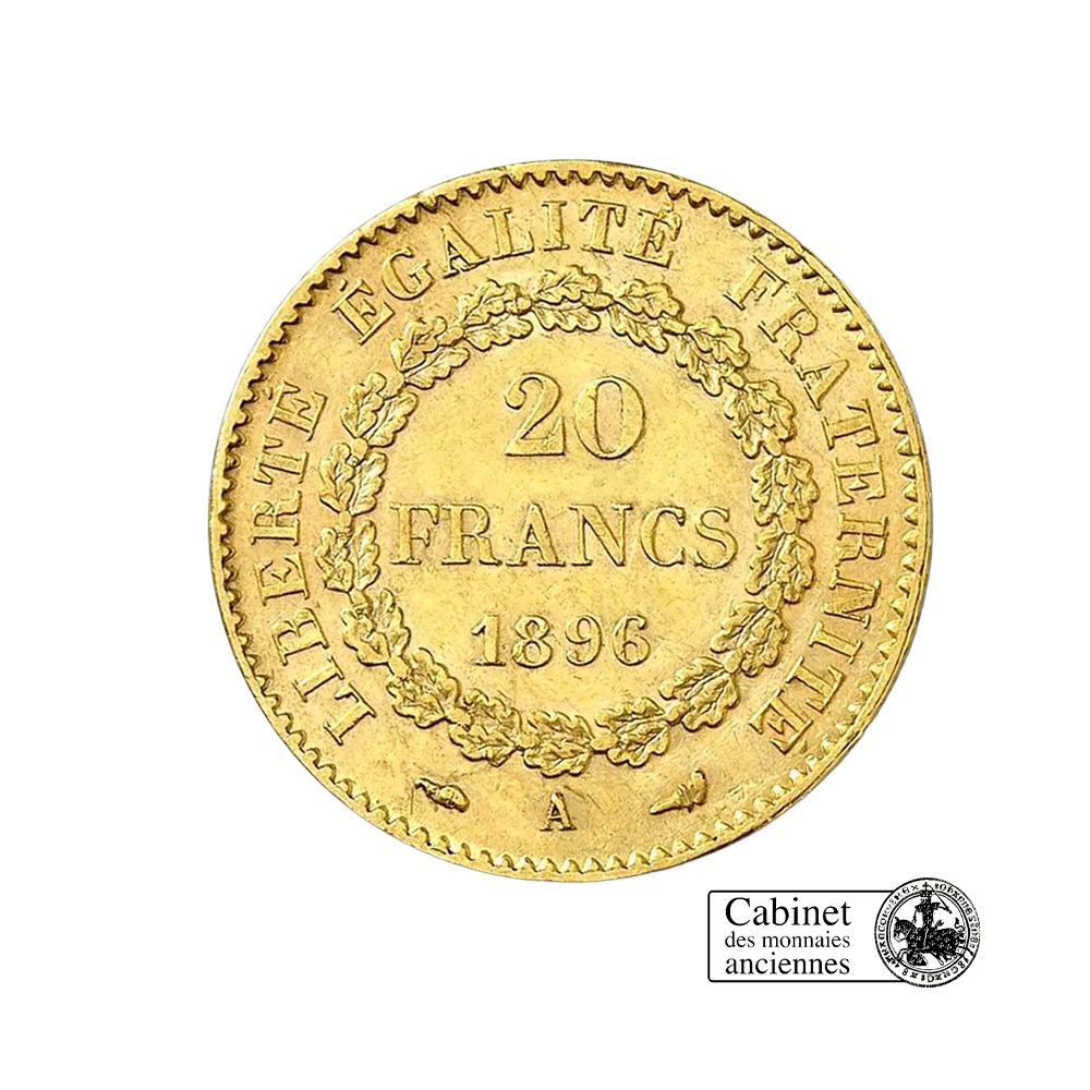 20 Francs - Génie de la IIIème république - 1871-1898