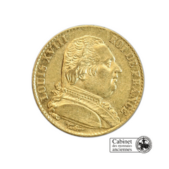 ⁣⁢20 Francs - Louis XVIII - Dressed Bust - 1814-1815⁤⁣