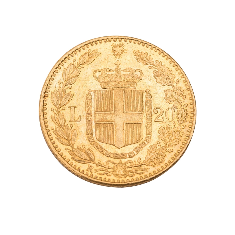 20 Lire - Humbert Ier - Italie - 1879-1897