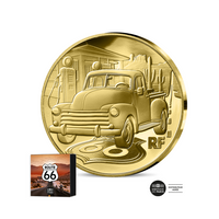 ⁣⁢Route 66 - 20 Euro Coin 1/10 Oz Gold - Proof 2026⁤⁣